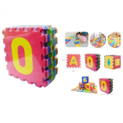 Детский развивающий игровой Коврик пазл мягкий Азбука, M2609