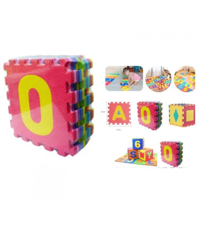 Детский развивающий игровой Коврик пазл мягкий Азбука, M2609