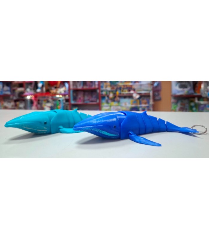Брелок кит 3D печать, в ассортименте, 18,5см, пакунок малюка