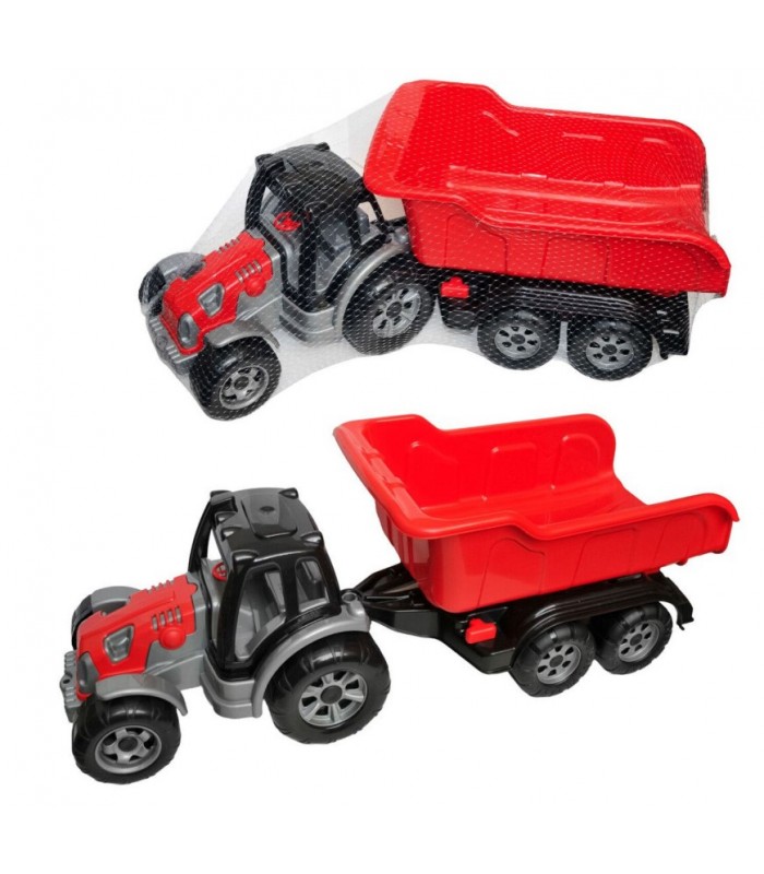 Трактор "МAX" 40103 "Tigres", с прицепом, длина: 77см