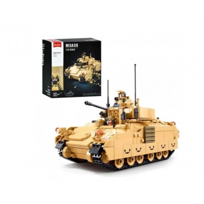 Конструктор SLUBAN M38-B1365 военная серия, танк, 1:35, фигурки, 988 деталей, пакунок малюка